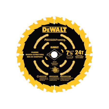 Dewalt PRECISN SWBLD 7-1/4"24T DW3199